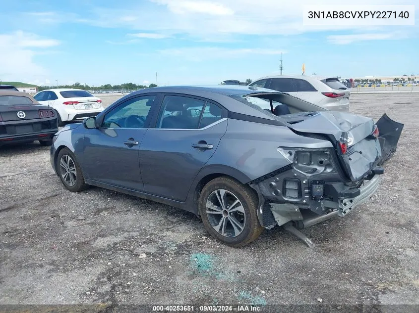 2023 Nissan Sentra Sv Xtronic Cvt VIN: 3N1AB8CVXPY227140 Lot: 40253651