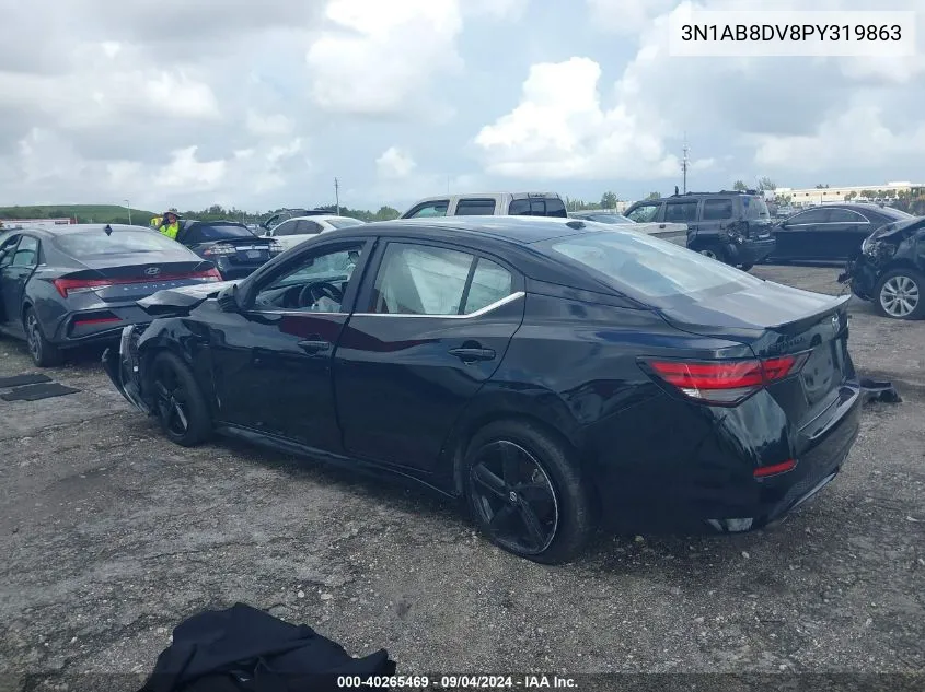 2023 Nissan Sentra Sr Xtronic Cvt VIN: 3N1AB8DV8PY319863 Lot: 40265469