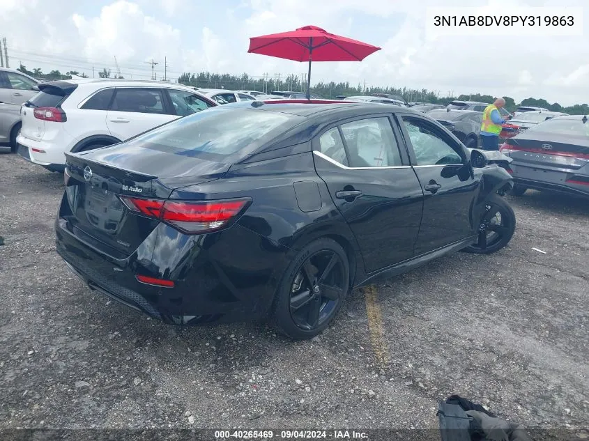 2023 Nissan Sentra Sr Xtronic Cvt VIN: 3N1AB8DV8PY319863 Lot: 40265469