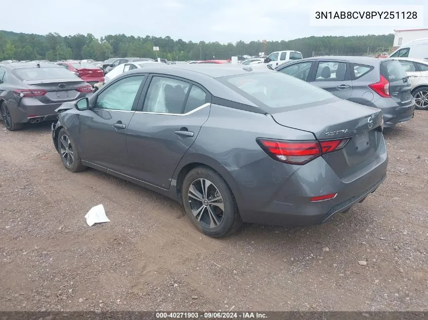 2023 Nissan Sentra Sv Xtronic Cvt VIN: 3N1AB8CV8PY251128 Lot: 40271903