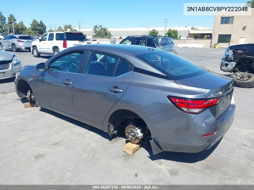 2023 Nissan Sentra Sv Xtronic Cvt VIN: 3N1AB8CV8PY222048 Lot: 40287216