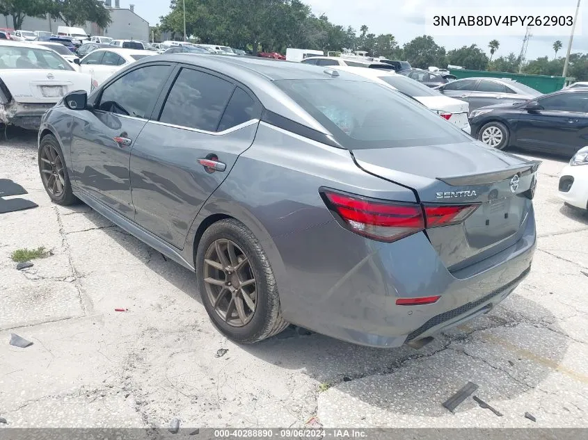 2023 Nissan Sentra Sr Xtronic Cvt VIN: 3N1AB8DV4PY262903 Lot: 40288890