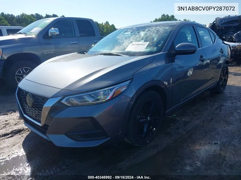 2023 Nissan Sentra Sv Xtronic Cvt VIN: 3N1AB8CV0PY287072 Lot: 40348992