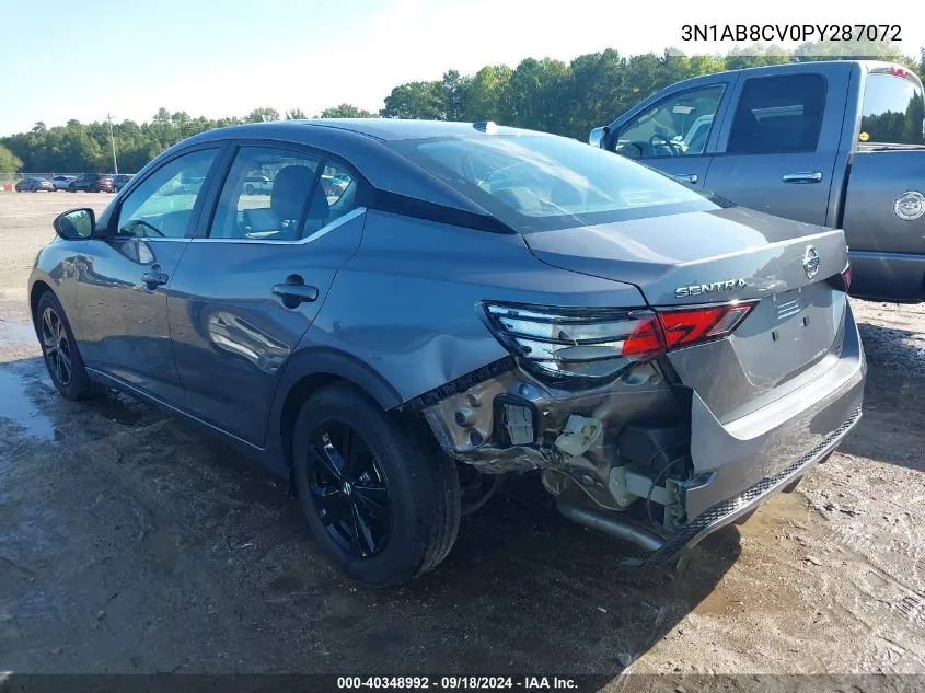 3N1AB8CV0PY287072 2023 Nissan Sentra Sv Xtronic Cvt