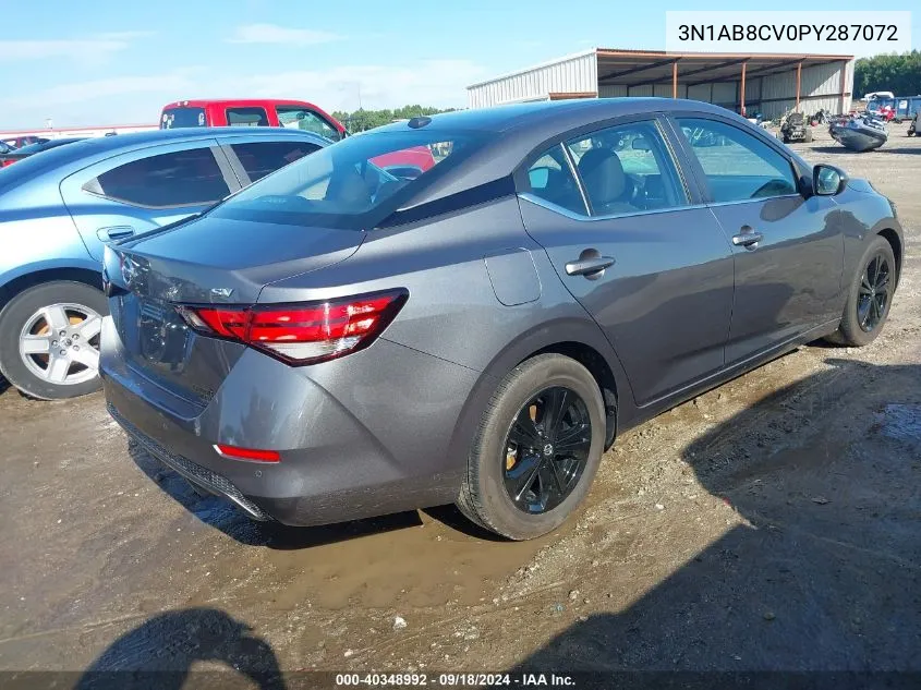 2023 Nissan Sentra Sv Xtronic Cvt VIN: 3N1AB8CV0PY287072 Lot: 40348992