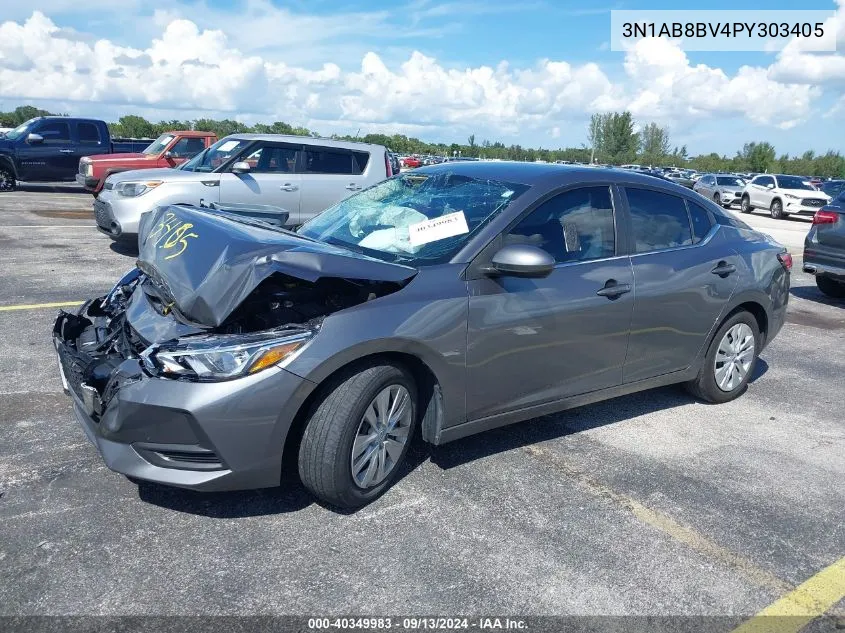 2023 Nissan Sentra S Xtronic Cvt VIN: 3N1AB8BV4PY303405 Lot: 40349983