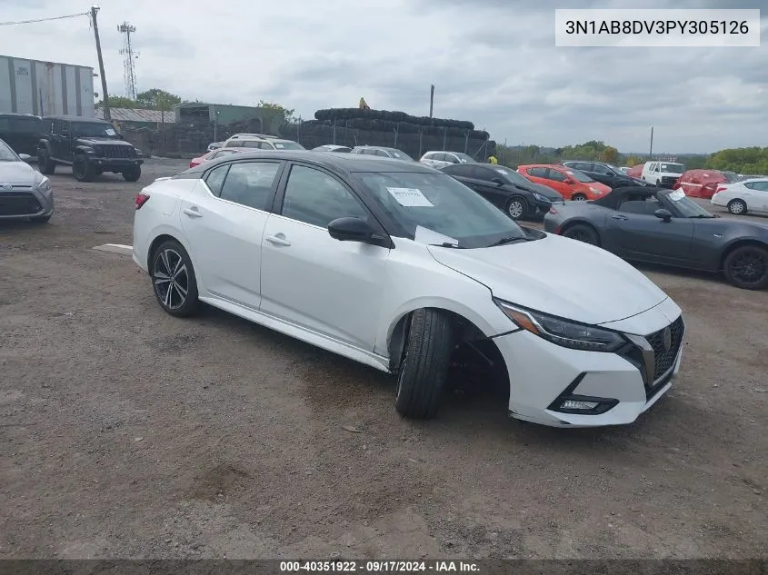 2023 Nissan Sentra Sr Xtronic Cvt VIN: 3N1AB8DV3PY305126 Lot: 40351922