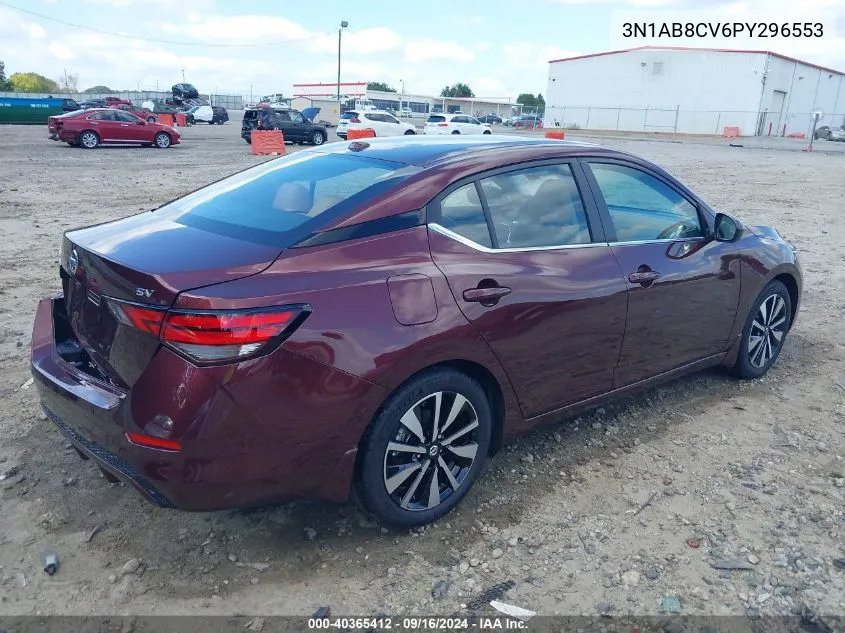 3N1AB8CV6PY296553 2023 Nissan Sentra Sv Xtronic Cvt