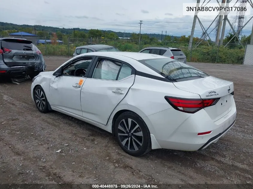 2023 Nissan Sentra Sv VIN: 3N1AB8CV9PY317086 Lot: 40448875