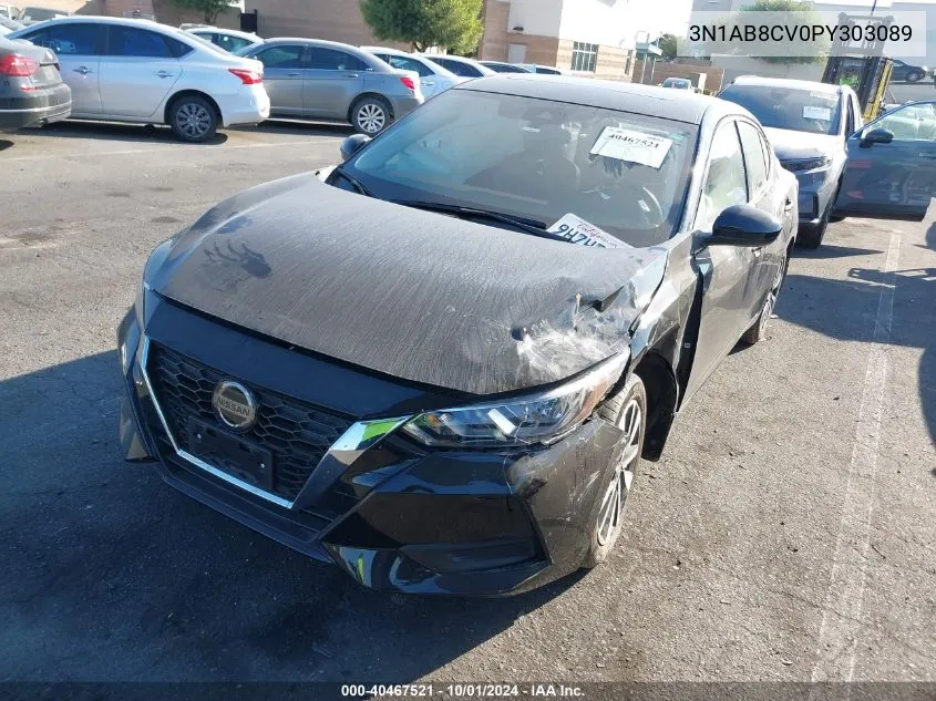 2023 Nissan Sentra Sv VIN: 3N1AB8CV0PY303089 Lot: 40467521