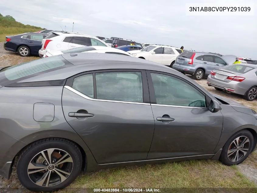 2023 Nissan Sentra Sv Xtronic Cvt VIN: 3N1AB8CV0PY291039 Lot: 40483984