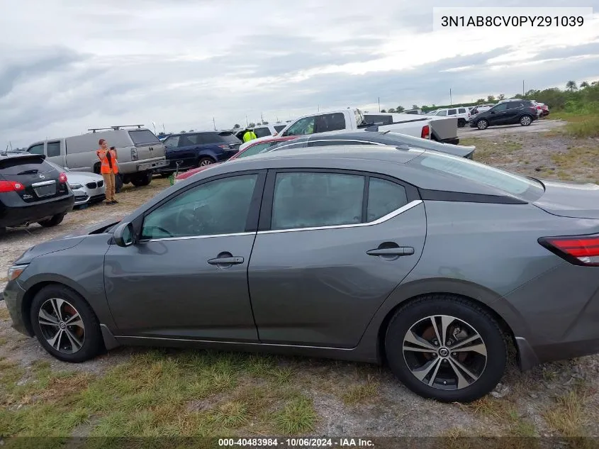 2023 Nissan Sentra Sv Xtronic Cvt VIN: 3N1AB8CV0PY291039 Lot: 40483984