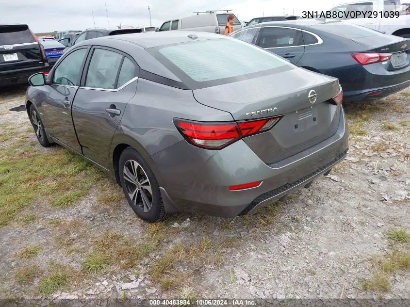 2023 Nissan Sentra Sv Xtronic Cvt VIN: 3N1AB8CV0PY291039 Lot: 40483984