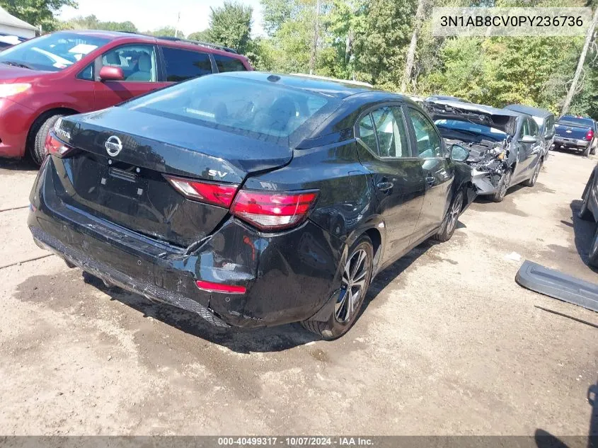 2023 Nissan Sentra Sv Xtronic Cvt VIN: 3N1AB8CV0PY236736 Lot: 40499317