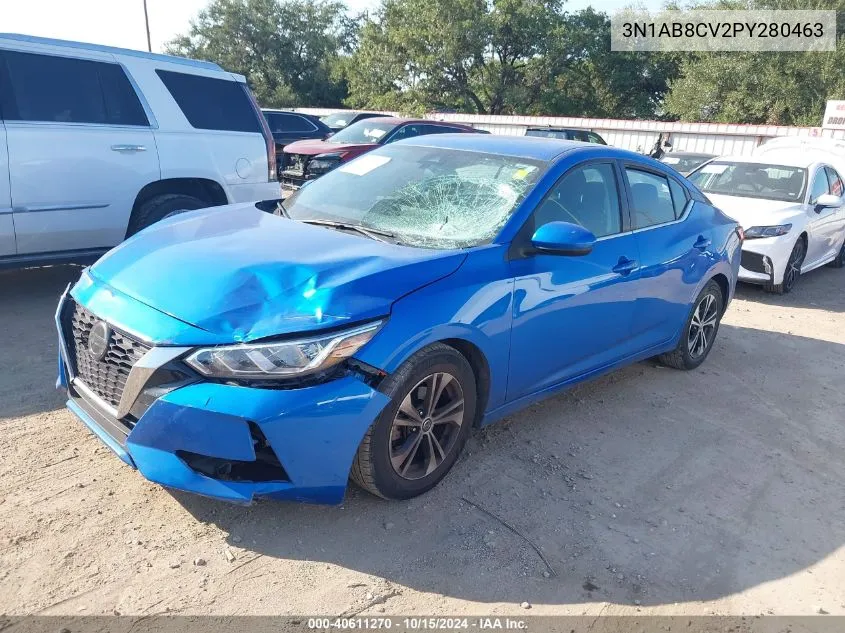 2023 Nissan Sentra Sv Xtronic Cvt VIN: 3N1AB8CV2PY280463 Lot: 40611270