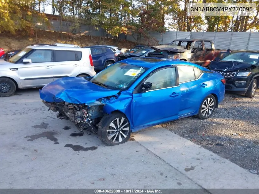 2023 Nissan Sentra Sv Xtronic Cvt VIN: 3N1AB8CV4PY270095 Lot: 40622808