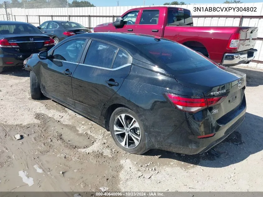 2023 Nissan Sentra Sv Xtronic Cvt VIN: 3N1AB8CVXPY304802 Lot: 40640096