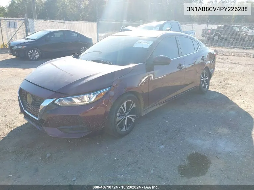 2023 Nissan Sentra Sv Xtronic Cvt VIN: 3N1AB8CV4PY226288 Lot: 40710724