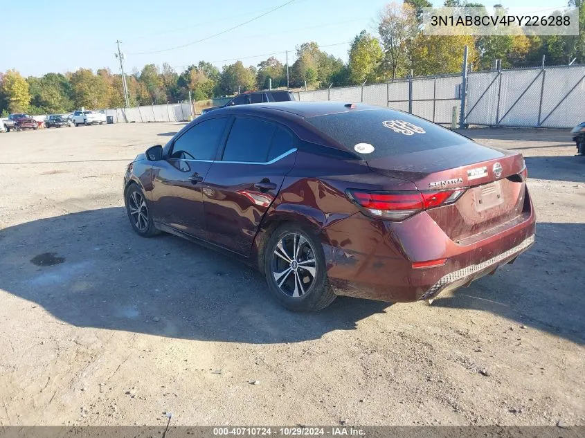 2023 Nissan Sentra Sv Xtronic Cvt VIN: 3N1AB8CV4PY226288 Lot: 40710724