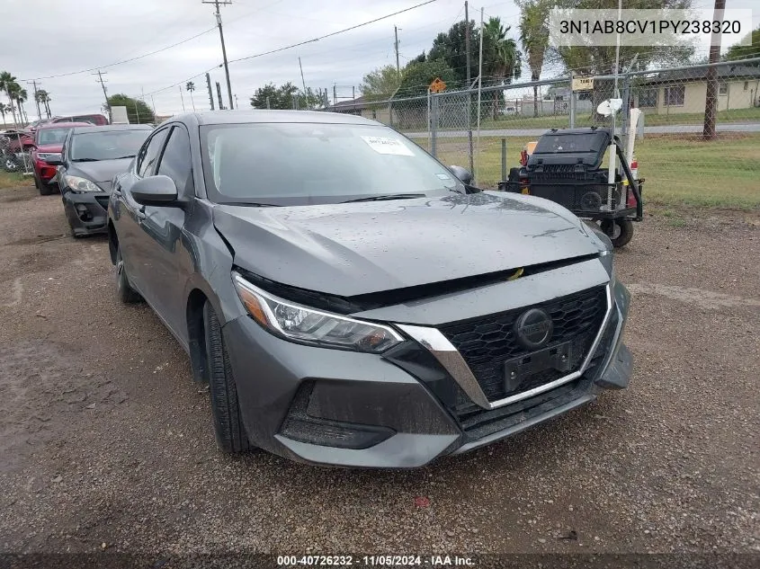 2023 Nissan Sentra Sv Xtronic Cvt VIN: 3N1AB8CV1PY238320 Lot: 40726232