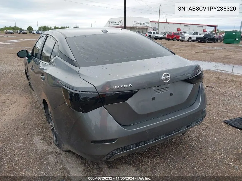 2023 Nissan Sentra Sv Xtronic Cvt VIN: 3N1AB8CV1PY238320 Lot: 40726232