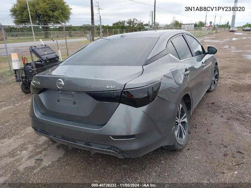 2023 Nissan Sentra Sv Xtronic Cvt VIN: 3N1AB8CV1PY238320 Lot: 40726232