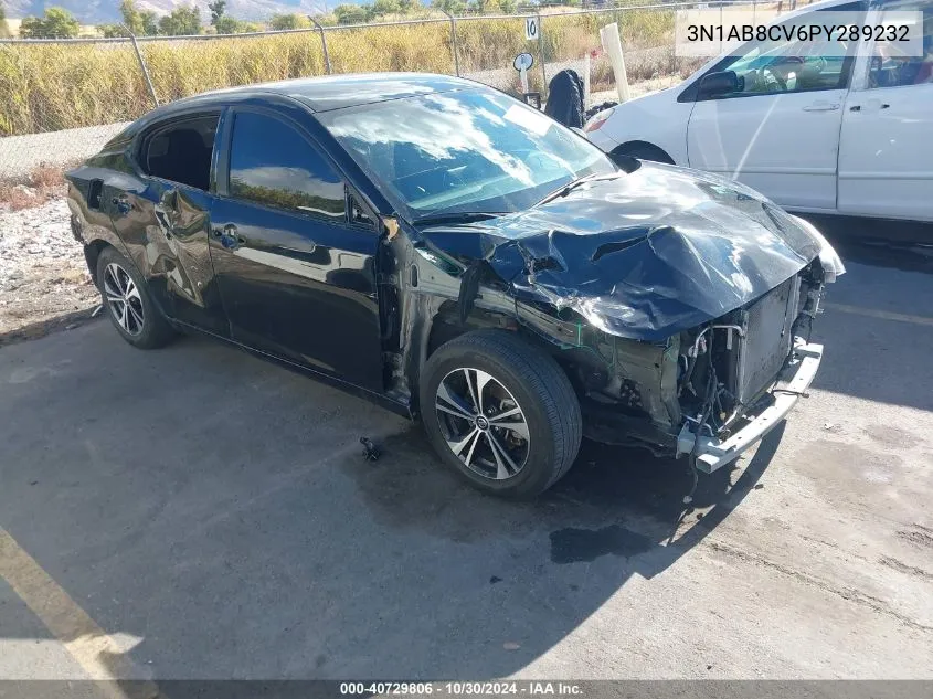 2023 Nissan Sentra Sv Xtronic Cvt VIN: 3N1AB8CV6PY289232 Lot: 40729806