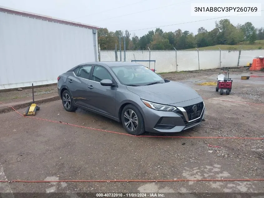 2023 Nissan Sentra Sv Xtronic Cvt VIN: 3N1AB8CV3PY260769 Lot: 40732010