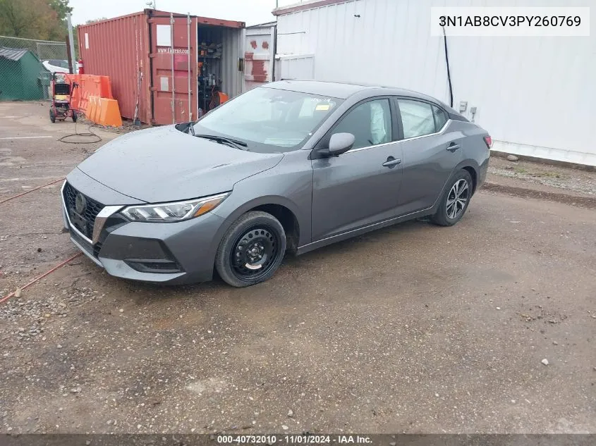 2023 Nissan Sentra Sv Xtronic Cvt VIN: 3N1AB8CV3PY260769 Lot: 40732010