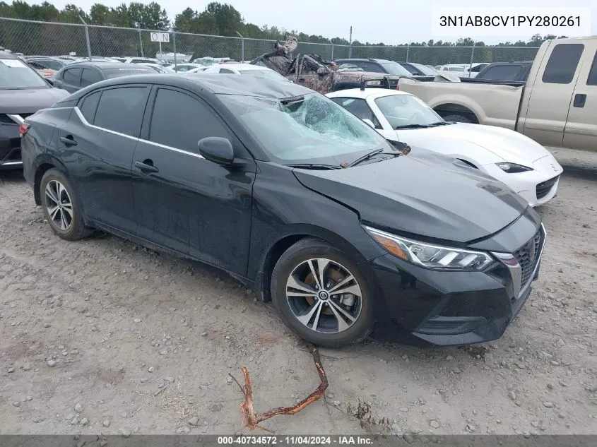 2023 Nissan Sentra Sv Xtronic Cvt VIN: 3N1AB8CV1PY280261 Lot: 40734572