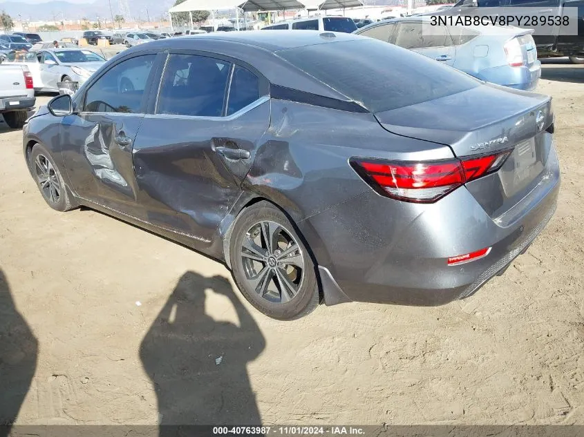 2023 Nissan Sentra Sv Xtronic Cvt VIN: 3N1AB8CV8PY289538 Lot: 40763987