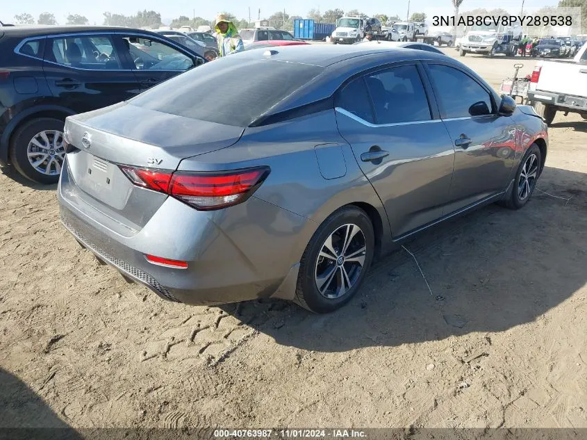 2023 Nissan Sentra Sv Xtronic Cvt VIN: 3N1AB8CV8PY289538 Lot: 40763987