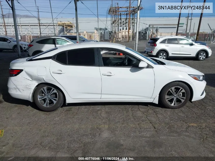 2023 Nissan Sentra Sv Xtronic Cvt VIN: 3N1AB8CVXPY248344 Lot: 40776546