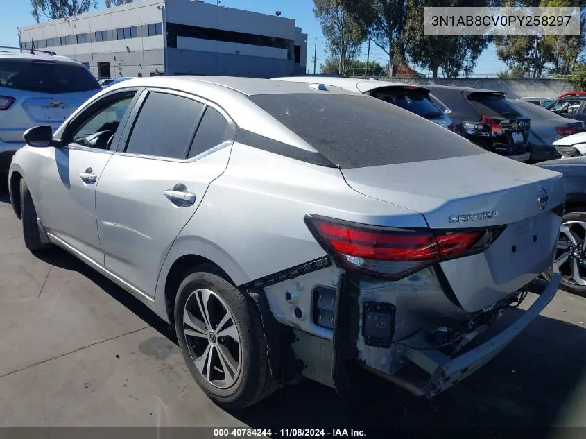 2023 Nissan Sentra Sv Xtronic Cvt VIN: 3N1AB8CV0PY258297 Lot: 40784244