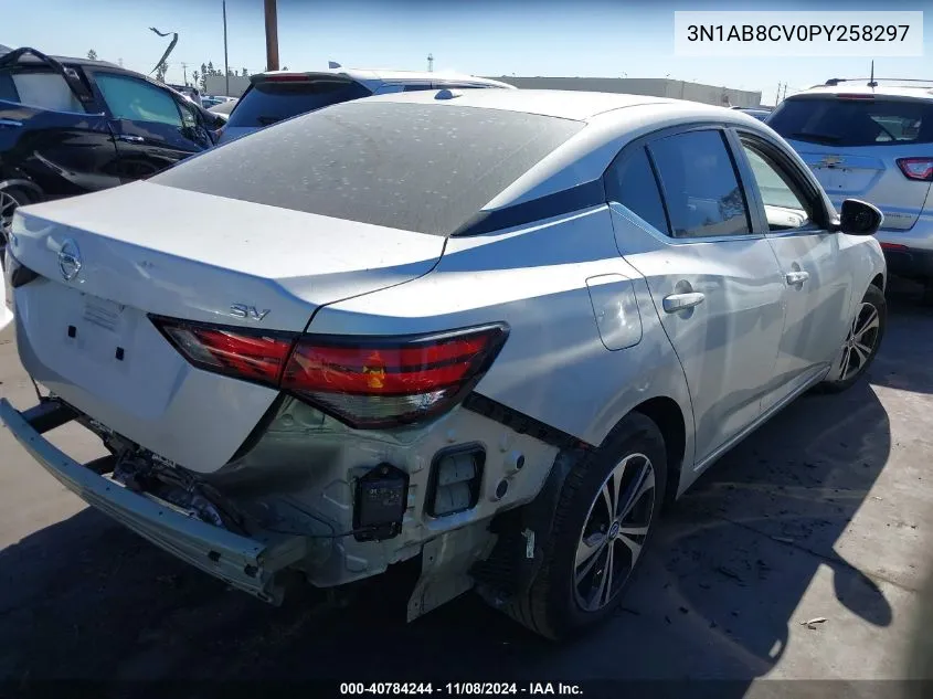 2023 Nissan Sentra Sv Xtronic Cvt VIN: 3N1AB8CV0PY258297 Lot: 40784244