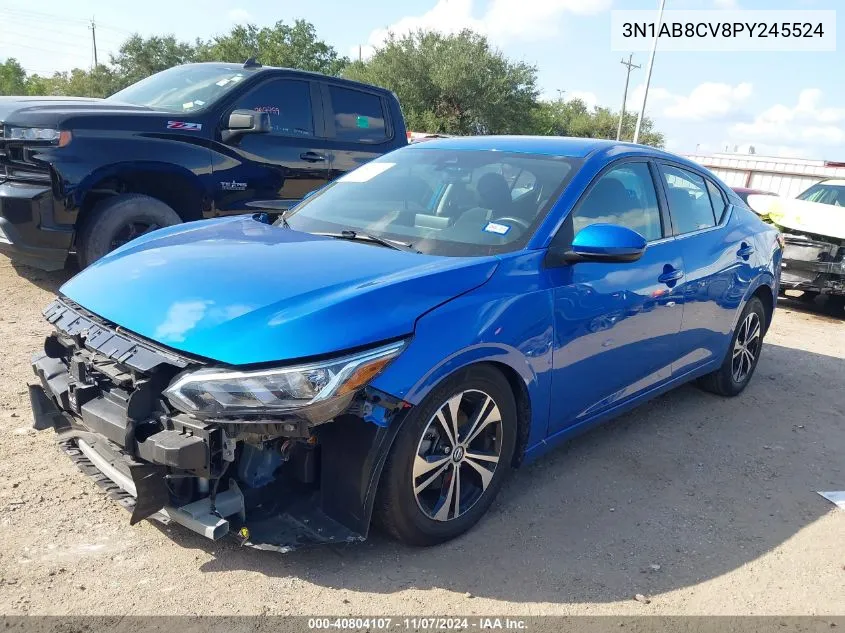 3N1AB8CV8PY245524 2023 Nissan Sentra Sv Xtronic Cvt