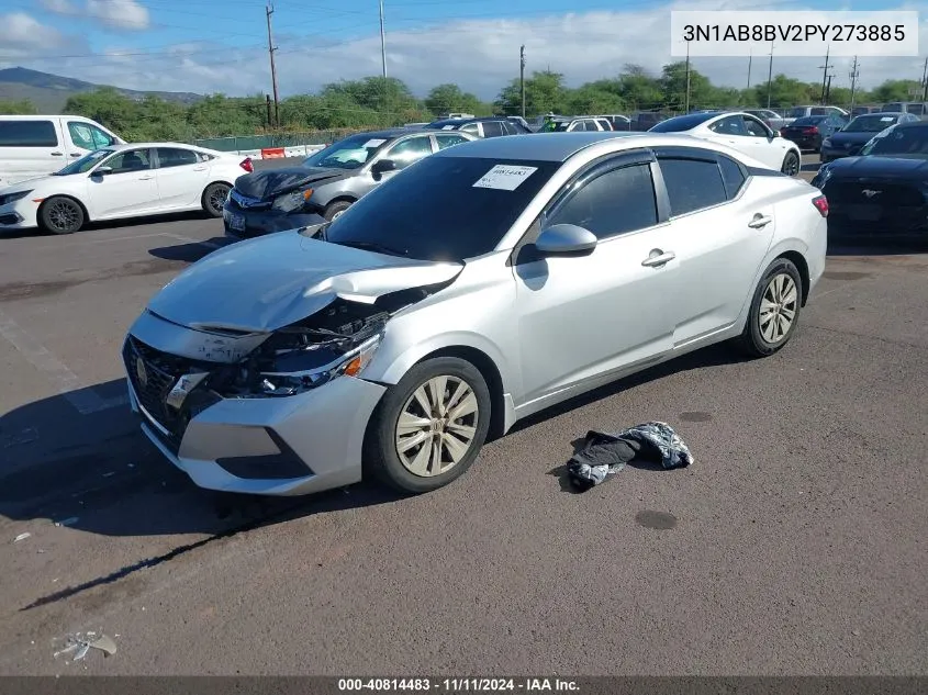 2023 Nissan Sentra S Xtronic Cvt VIN: 3N1AB8BV2PY273885 Lot: 40814483