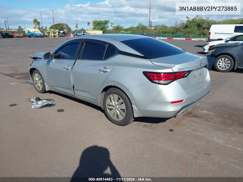 2023 Nissan Sentra S Xtronic Cvt VIN: 3N1AB8BV2PY273885 Lot: 40814483