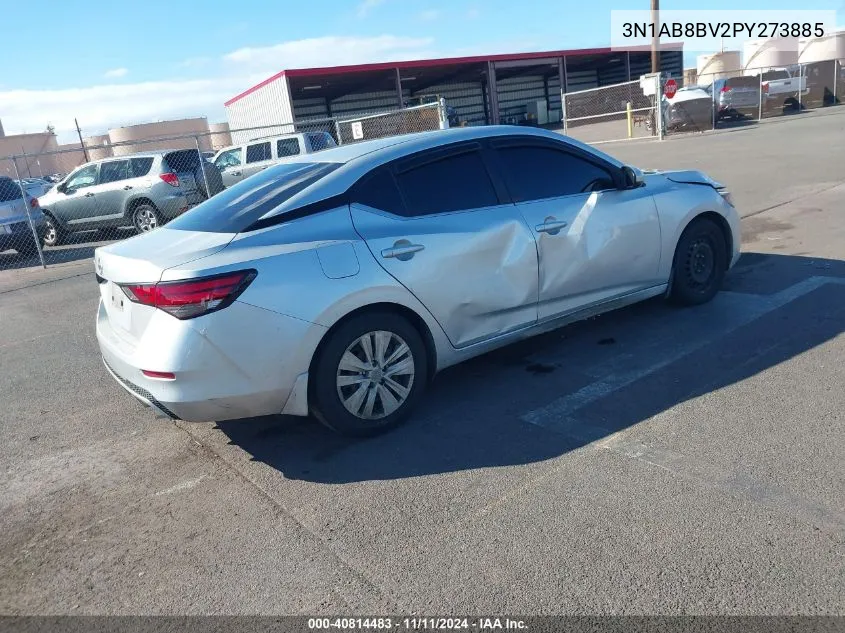 2023 Nissan Sentra S Xtronic Cvt VIN: 3N1AB8BV2PY273885 Lot: 40814483