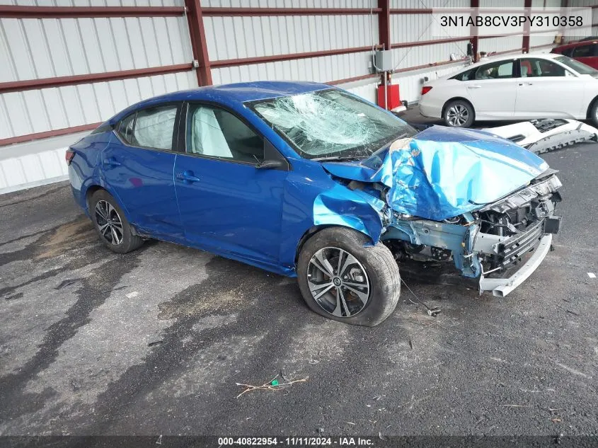 2023 Nissan Sentra Sv VIN: 3N1AB8CV3PY310358 Lot: 40822954