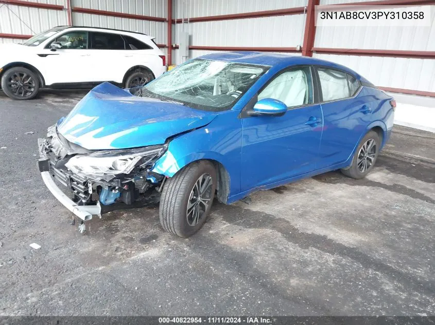 2023 Nissan Sentra Sv VIN: 3N1AB8CV3PY310358 Lot: 40822954