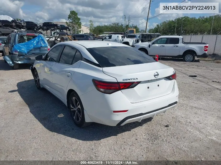 2023 Nissan Sentra Sv Xtronic Cvt VIN: 3N1AB8CV2PY224913 Lot: 40823419