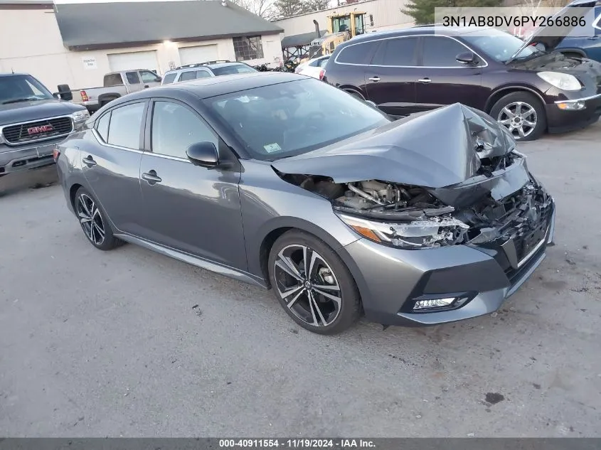 2023 Nissan Sentra Sr Xtronic Cvt VIN: 3N1AB8DV6PY266886 Lot: 40911554