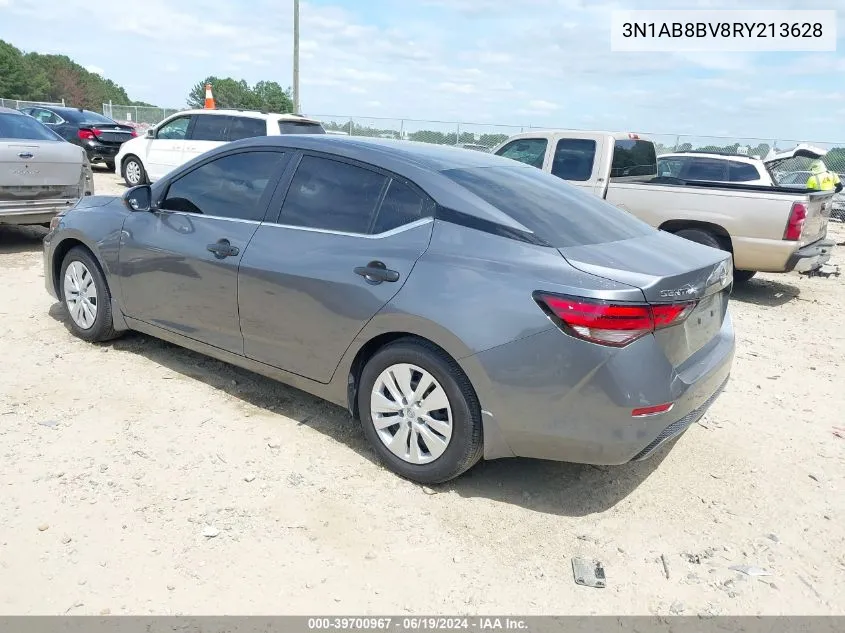 2024 Nissan Sentra S Xtronic Cvt VIN: 3N1AB8BV8RY213628 Lot: 39700967