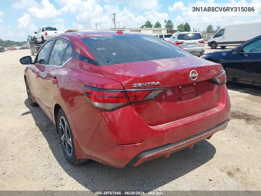 3N1AB8CV6RY315086 2024 Nissan Sentra Sv Xtronic Cvt