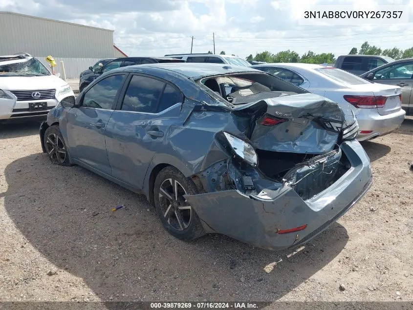 3N1AB8CV0RY267357 2024 Nissan Sentra Sv Xtronic Cvt