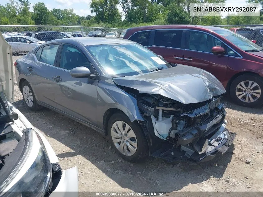 2024 Nissan Sentra S Xtronic Cvt VIN: 3N1AB8BVXRY292087 Lot: 39880077