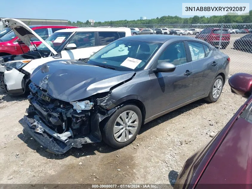 2024 Nissan Sentra S Xtronic Cvt VIN: 3N1AB8BVXRY292087 Lot: 39880077