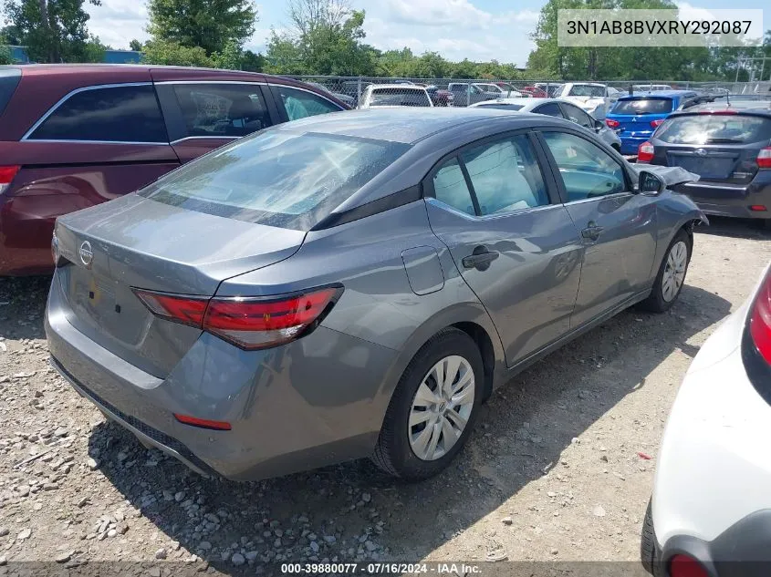 2024 Nissan Sentra S Xtronic Cvt VIN: 3N1AB8BVXRY292087 Lot: 39880077