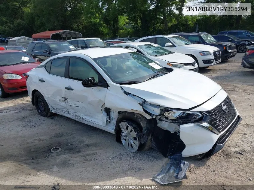 2024 Nissan Sentra S Xtronic Cvt VIN: 3N1AB8BV1RY335294 Lot: 39893849